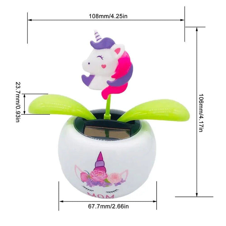 Sunny Bloom Solar-Powered Dancing Flower & Butterfly Bobblehead