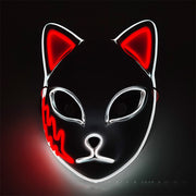 light-up cosplay party mask, view 3 - MRSLM