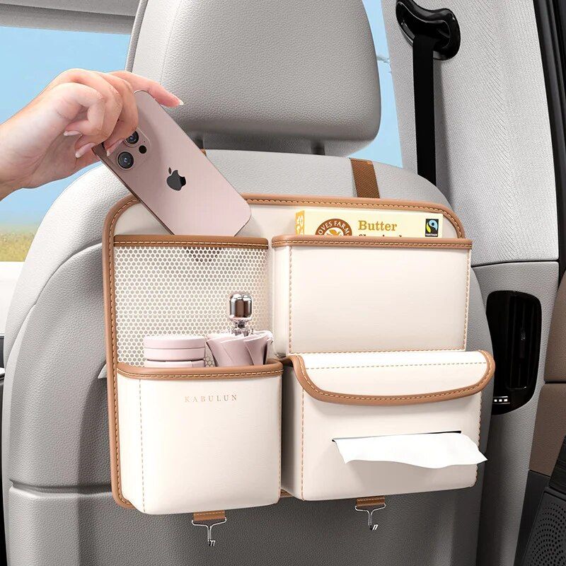 deluxe car seat back organizer, view 5 - MRSLM