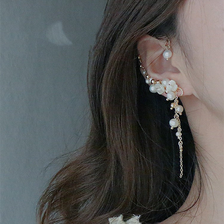 freshwater pearl shell ear clip - MRSLM