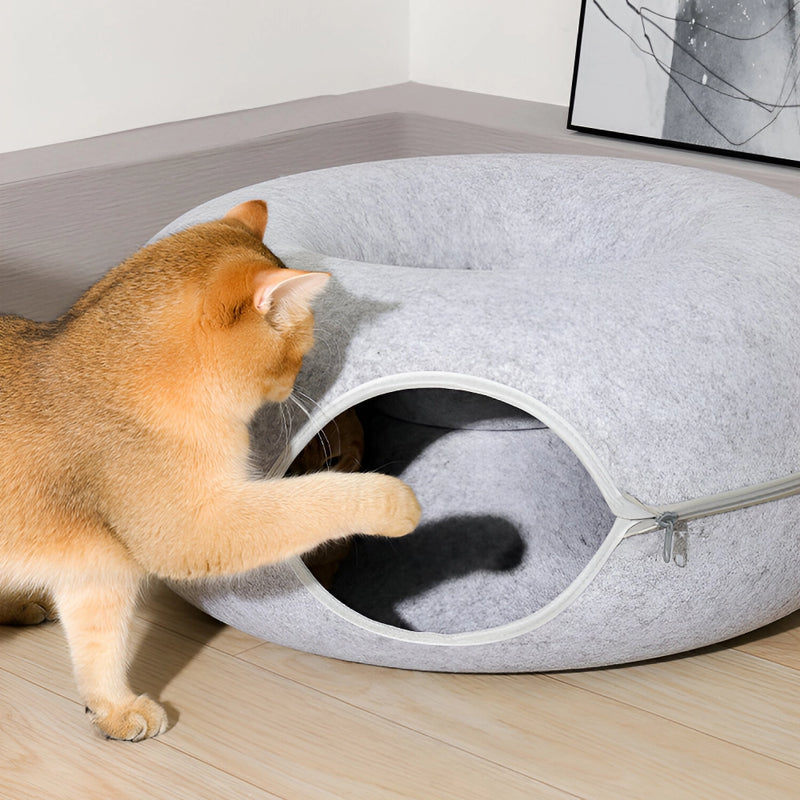 Donut cat bed and tunnel, view 13 - MRSLM