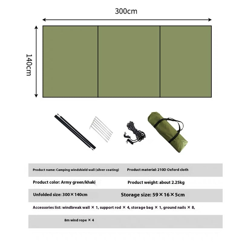 outdoor stove camping windshield screen, view 11 - MRSLM