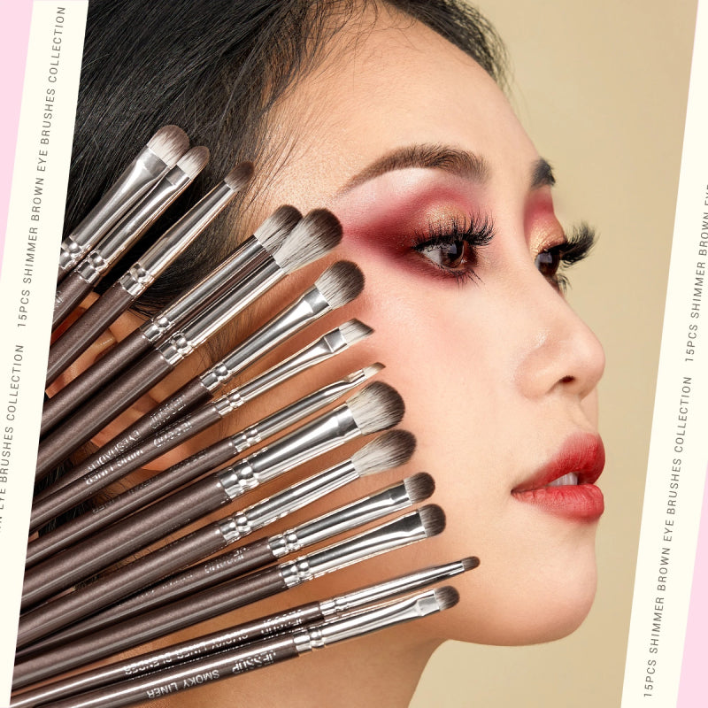 15pcs eye makeup brush set, view 7 - MRSLM
