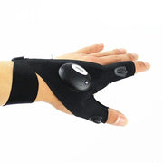 led light fingerless outdoor gloves, view 3 - MRSLM
