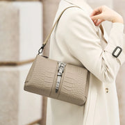 genuine leather messenger crossbody bag, view 5 - MRSLM
