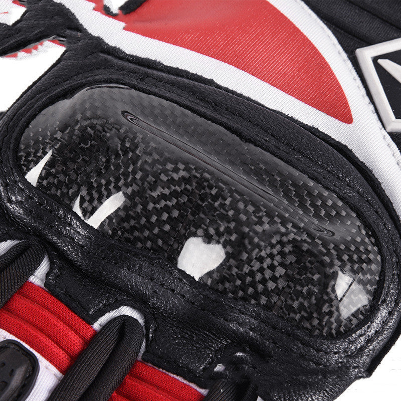 Goatskin carbon fiber motorcycle gloves, view 4 - MRSLM