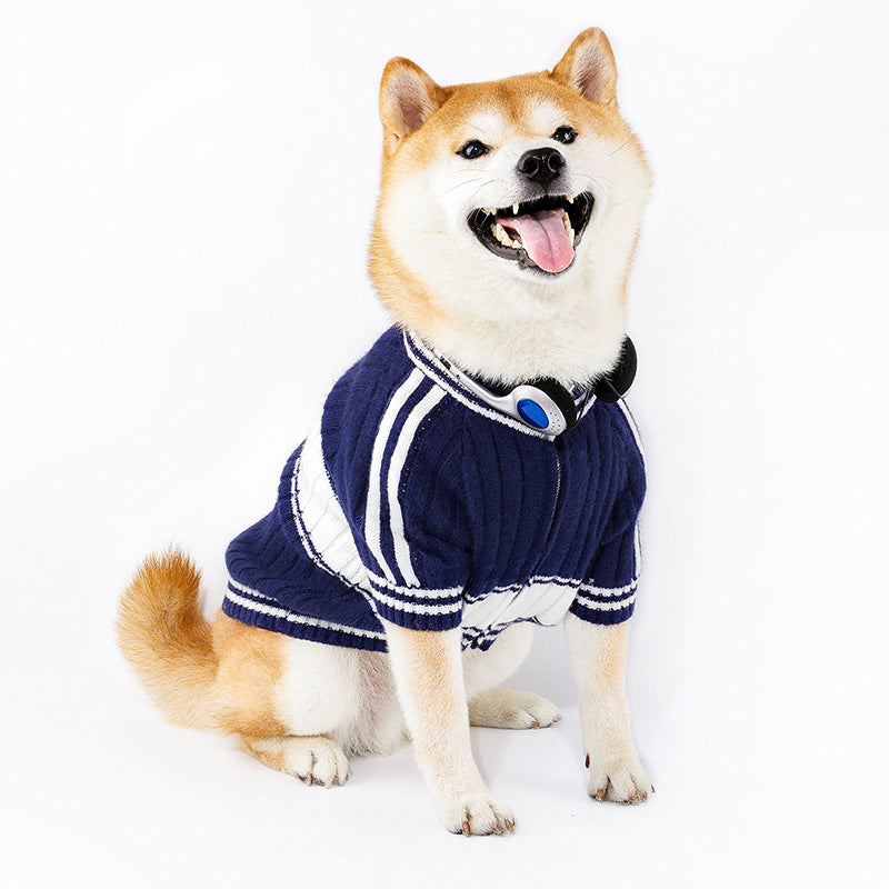 zipper pet cardigan, view 4 - MRSLM