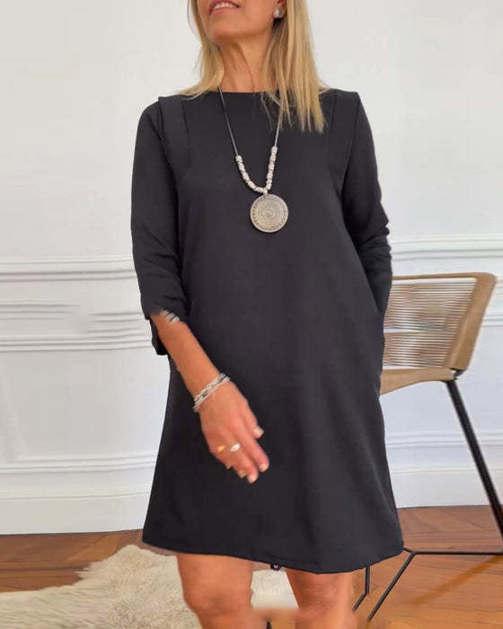 Casual Solid Color Women&