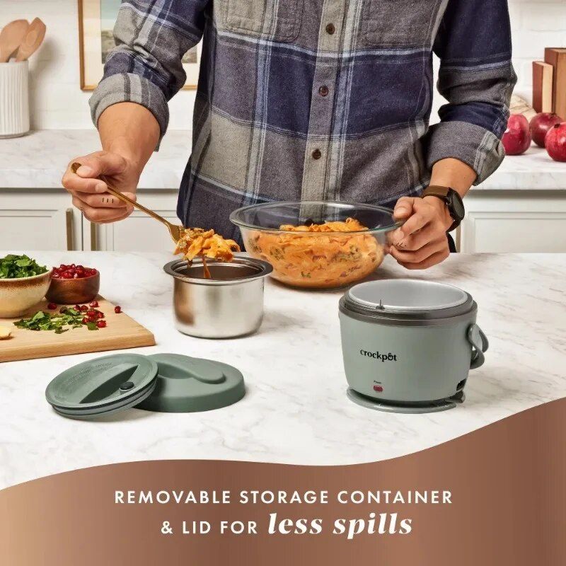 portable electric lunch box food warmer, view 6 - MRSLM