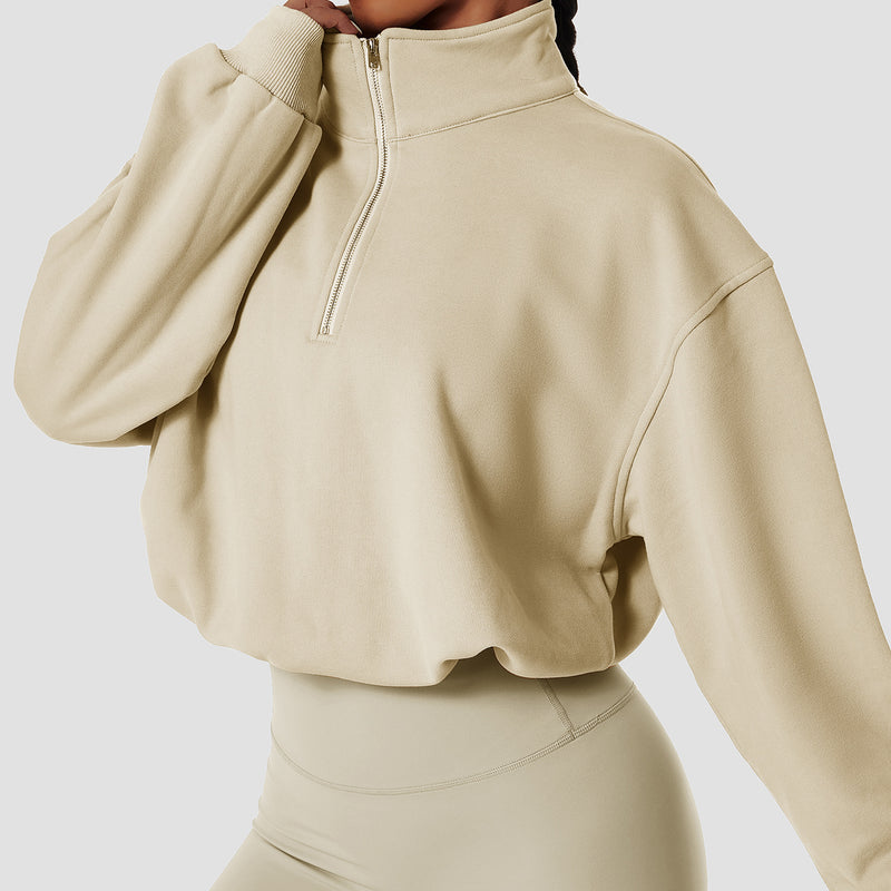 yoga fitness zip jacket, view 7 - MRSLM