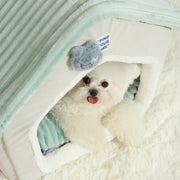 foldable pet house with sleep mat, view 6 - MRSLM
