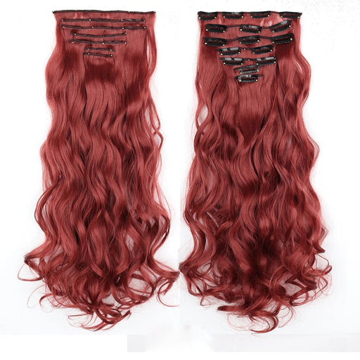 long wavy ombre clip-in hair extensions - MRSLM