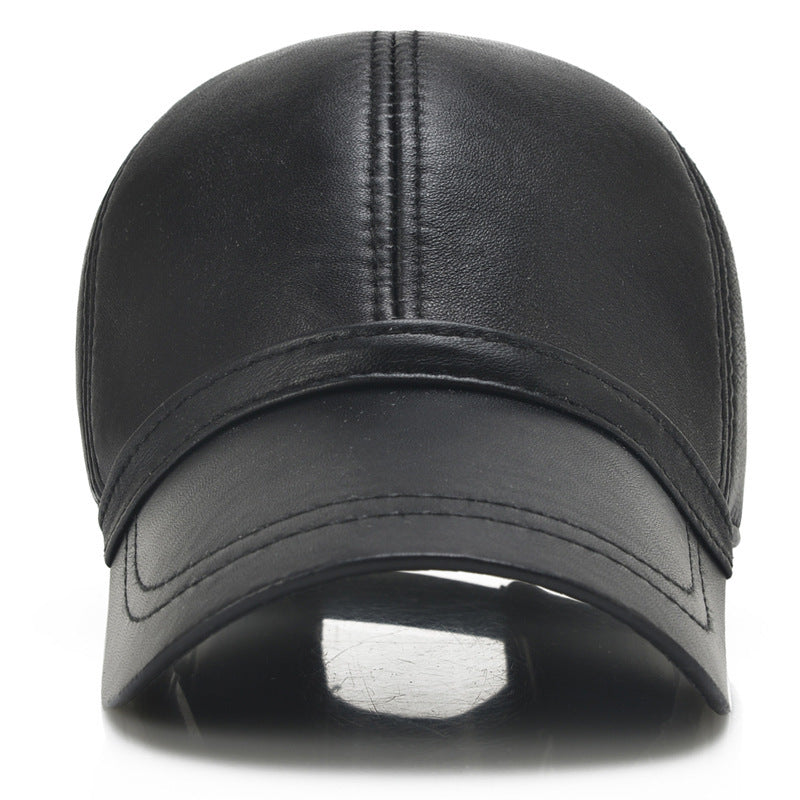 men's sheepskin baseball cap, view 3 - MRSLM