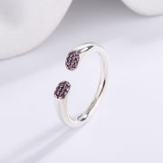 S925 sterling silver rose ring, view 3 - MRSLM