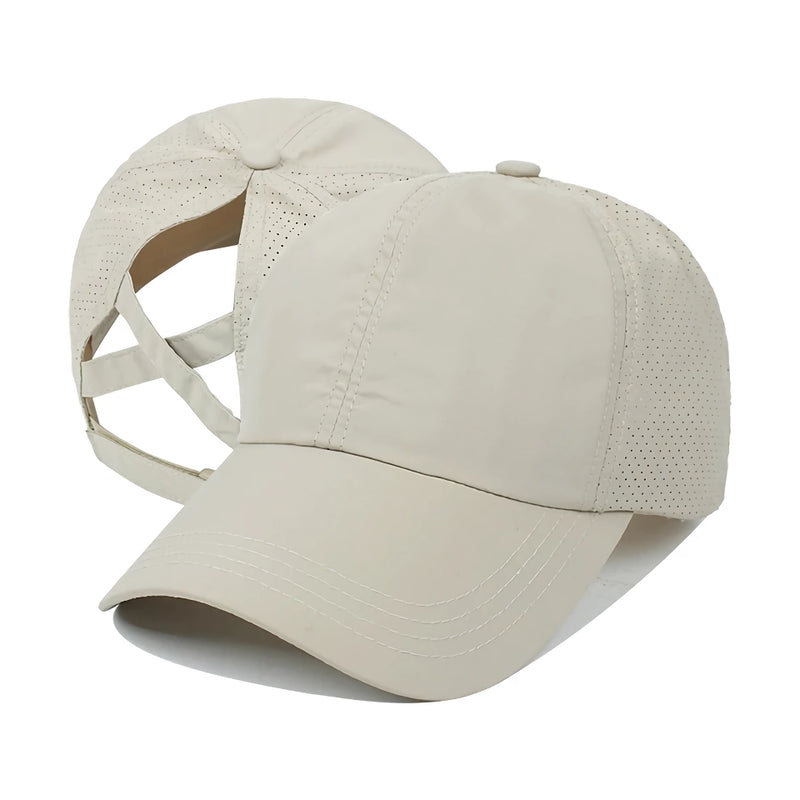 summer mesh ponytail baseball cap, view 6 - MRSLM