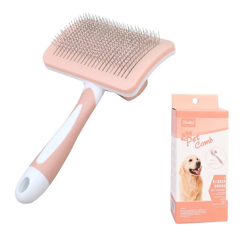 self-cleaning cat brush, view 2 - MRSLM