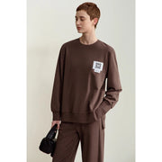 minimalist sporty o-neck sweatshirt, view 3 - MRSLM