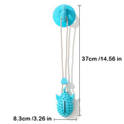 durable dog chew toy with suction cup, view 3 - MRSLM