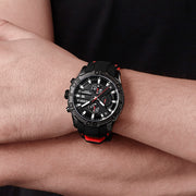 men's silicone strap luminous quartz watch - MRSLM