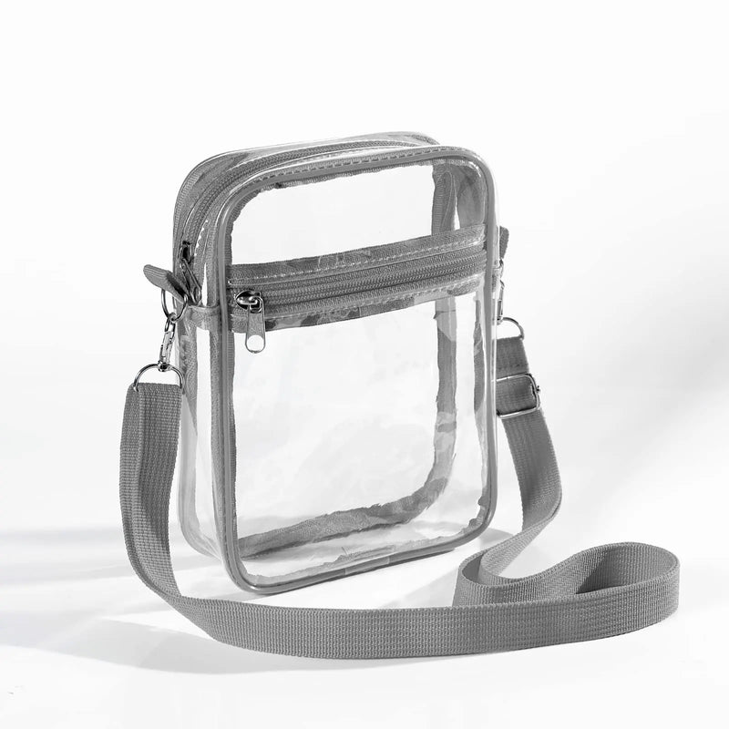 women's clear pvc shoulder bag, view 8 - MRSLM