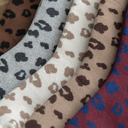 leopard print cotton terry tube socks, view 10 - MRSLM