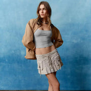 knitted sleeveless crop top, view 7 - MRSLM