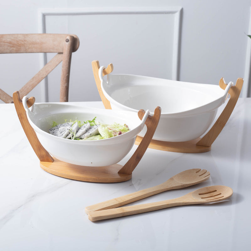 porcelain fruit dessert bowl with handles, view 5 - MRSLM