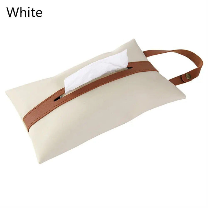 Luxury Leather Car Seat Back Tissue Holder