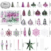 macaron christmas decorative ball set, view 2 - MRSLM