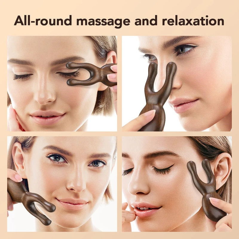 sandalwood eye and face massage stick, view 6 - MRSLM