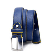 men's casual bonded leather belt, view 6 - MRSLM