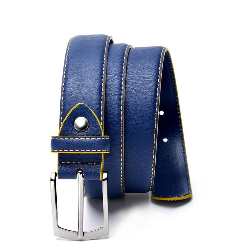 men's casual bonded leather belt, view 6 - MRSLM