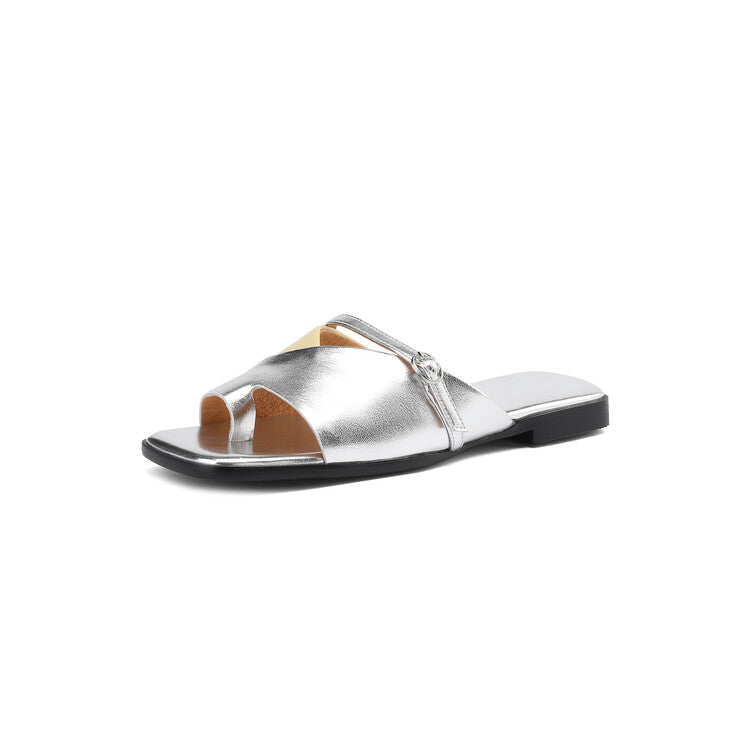 women's leather summer slippers, view 10 - MRSLM