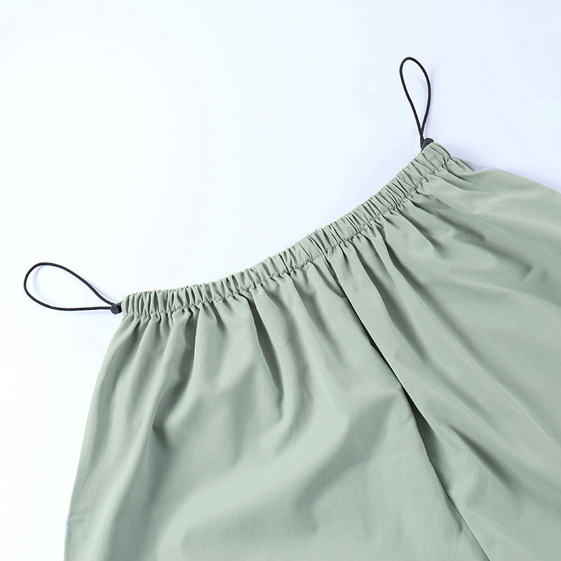 women's simple loose-fitting cotton pants, view 7 - MRSLM