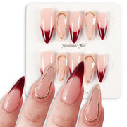handmade press-on almond nails, view 8 - MRSLM