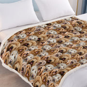Cockapoo sherpa fleece throw blanket, view 8 - MRSLM