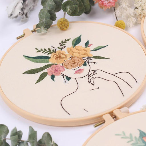 embroidery kit for beginners with patterns - MRSLM