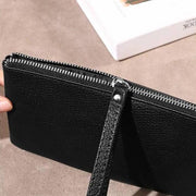 women's leather zipper wallet, view 5 - MRSLM