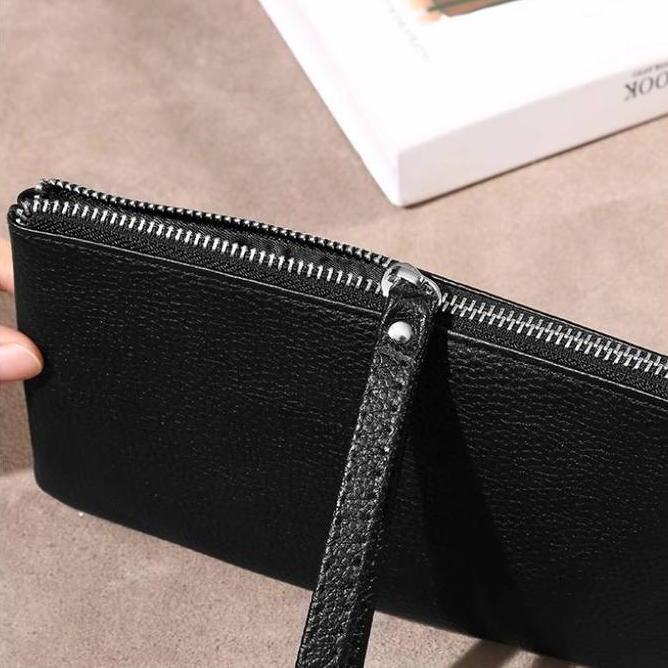women's leather zipper wallet, view 5 - MRSLM