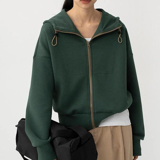 short hooded drawstring sweatshirt - MRSLM