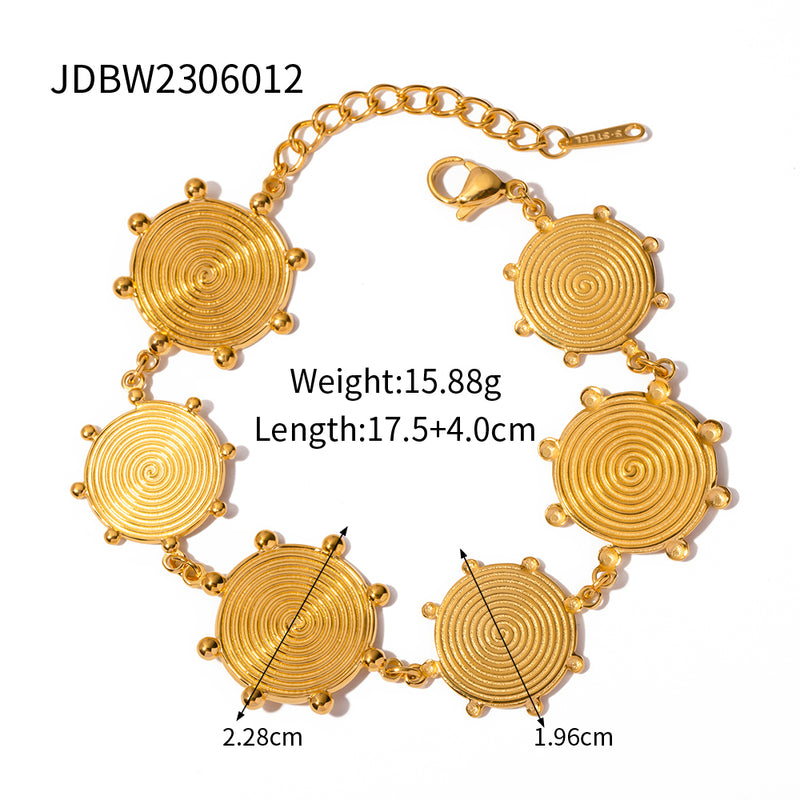gold palace-style bracelet, view 2 - MRSLM