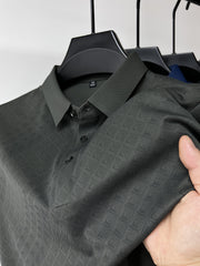 men's plaid polo shirt, view 3 - MRSLM
