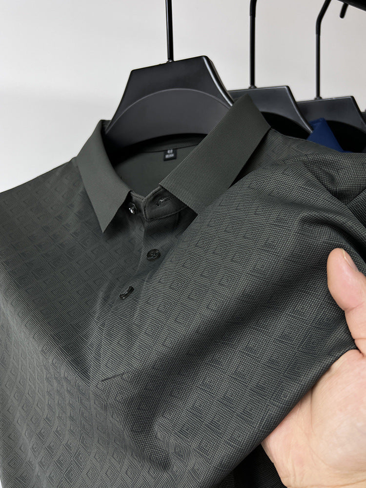 men's plaid polo shirt, view 3 - MRSLM