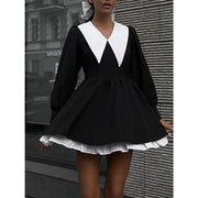 Splice mini evening dress, view 5 - MRSLM