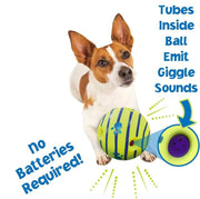 interactive giggle ball dog toy, view 5 - MRSLM