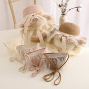 kids straw hat and handbag set, view 6 - MRSLM