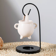 Iron frame hook oil burner, view 2 - MRSLM
