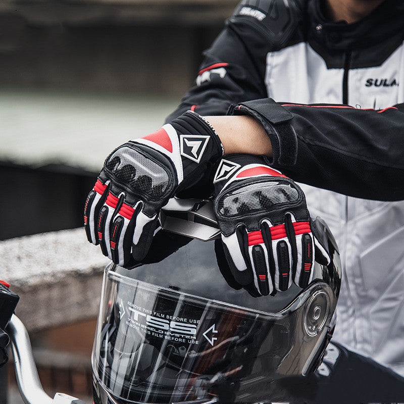 Goatskin carbon fiber motorcycle gloves - MRSLM