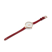 cute cat dial analog watch red, view 2 - MRSLM