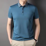 men's polo collar thin T-shirt, view 6 - MRSLM